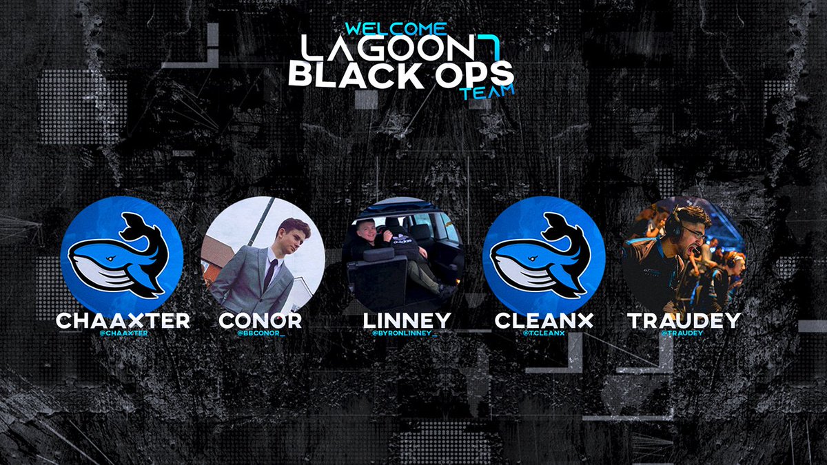Say a Big Welcome to our Call of Duty line up for CWL London 
<a href="/BBConor_/">Conor</a> <a href="/ByronLinney_/">Linney</a> @TCleanX <a href="/Traudey/">Koo</a> <a href="/Chaaxter/">Cal</a>