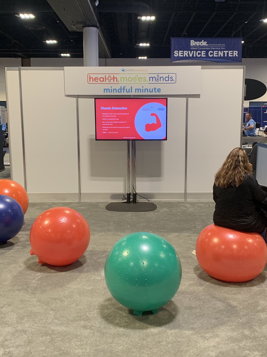 Yesterday <a href="/sru_swec/">SWEC</a> stopped by the #healthmovesminds mindfulness corner in the Resource Center. Stop by to take pictures and learn more about the program! #SHAPETampa