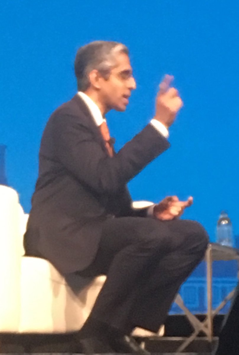 “No one went into medicine to document in an EMR. We went into it to relieve suffering, develop relationships and make a difference in the world.” Great words from Dr Murthy at #IM2019 opening ceremony. ⁦<a href="/vivek_murthy/">Vivek Murthy</a>⁩