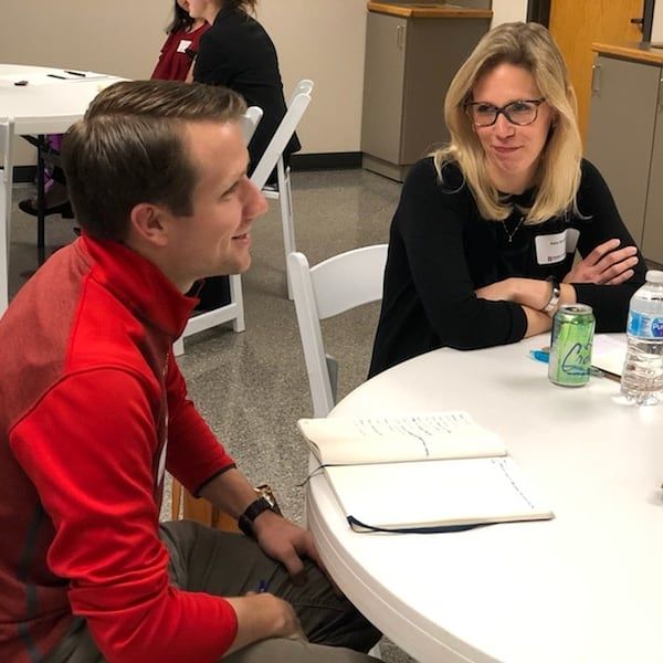 IndianaStateBar's tweet photo. Some of our members got to connect with a bright group of law students Wednesday at @IUMaurerLaw during our "What Keeps Young Lawyers Up at Night?" roundtable discussion! Thanks to all of our volunteers and our gracious hosts in Bloomington. https://t.co/TopTv2nX5p
