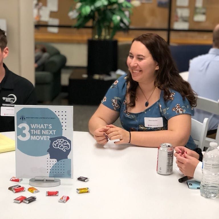 IndianaStateBar's tweet photo. Some of our members got to connect with a bright group of law students Wednesday at @IUMaurerLaw during our "What Keeps Young Lawyers Up at Night?" roundtable discussion! Thanks to all of our volunteers and our gracious hosts in Bloomington. https://t.co/TopTv2nX5p