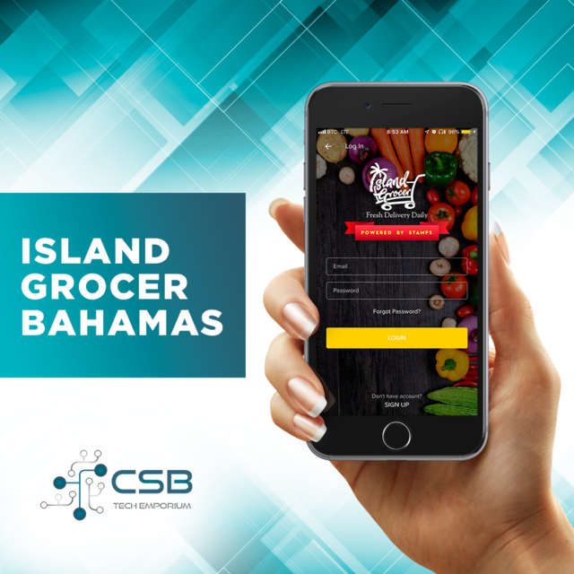 CSBTechEmporium's tweet photo. Island Grocer Bahamas offers fresh deliveries daily, and we are proud to have been the ones who delivered a fresh and exciting new app for them! #mobileapp #instaapp #instamobileapps #instaios #instaandroid #design #tech #app #bahamas #csbtechemporium https://t.co/Bmy3S7pjvY