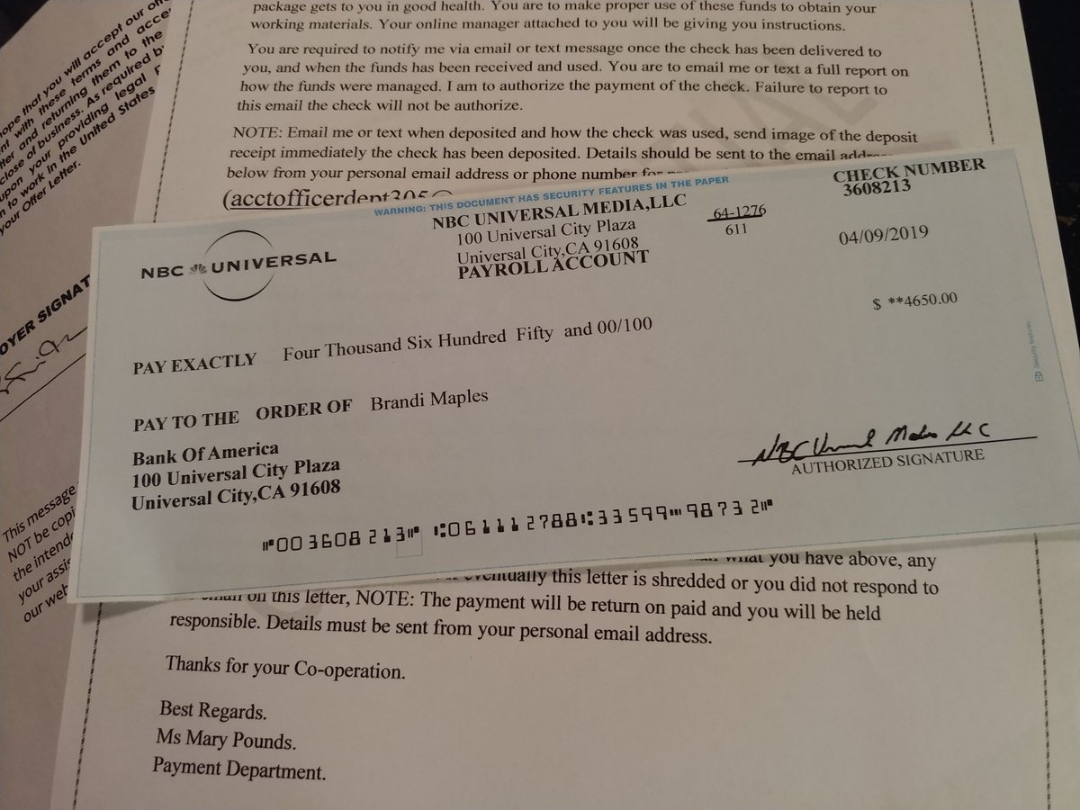 BrandiMaples's tweet photo. @ScottNBC5 do y'all want a full thread of a dude trying to scam me for a job?? Still stringing him along as we speak lmao... https://t.co/q73TED34cG