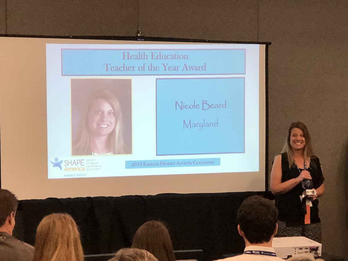 We are so proud of you <a href="/MrsBeardhealth/">Nicole Beard</a> !! <a href="/SHAPEAmerica_ED/">EDSHAPEAmerica</a> Health Education Teacher of the year!!! Truly #AACPSAwesome 😀😀🎉 <a href="/AACPSHPED/">AACPS HPED</a> <a href="/AACountySchools/">AACPS</a> <a href="/SHAPE_America/">SHAPE_America</a>