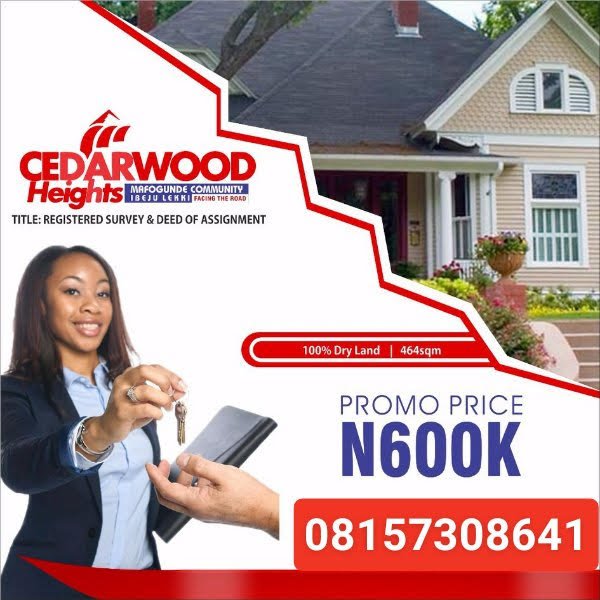 DuchessHomesDCL's tweet photo. @OgbeniDipo Hi Am #RealtorAmaka Do you know With a budget of 600k-800k, you can get for yourself a plot of land at CEDARWOOD HEIGHTS PHASE 2 IN IBEJU LEKKI LAGOS? Please Call, Mention or send me a DM to buy into this opportunity now!
#MSMEThursdayWithDipo
Help RT My Clients are on your TL https://t.co/2Ixcyulgxo