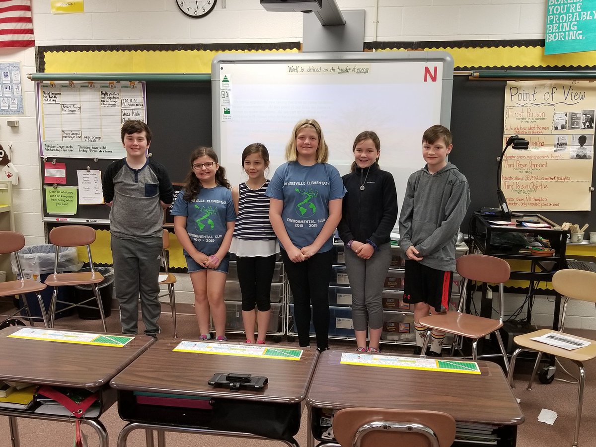 Students from the Myersville ES Environmental Club gave a compelling presentation about the need to eliminate our use of plastic water bottles. Advocacy makes a difference! @MYESprideFCPS