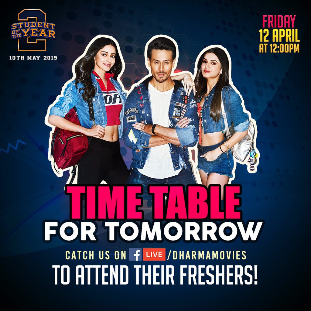 Hope you're taking notes! #SOTY2TrailerOutTomorrow

@karanjohar <a href="/apoorvamehta18/">Apoorva Mehta</a> <a href="/iTIGERSHROFF/">Tiger Shroff</a> #Tara #Ananya <a href="/punitdmalhotra/">Punit Malhotra</a> <a href="/foxstarhindi/">FoxStarHindi Ratan</a> <a href="/ZeeMusicCompany/">Zee Music Company</a> <a href="/SOTYOfficial/">#SOTY2</a> #SOTY2