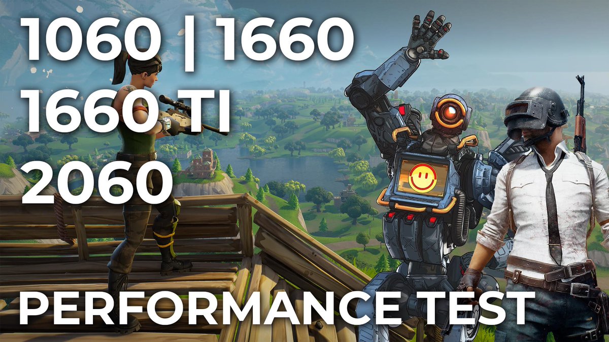 CandylandGS's tweet photo. https://t.co/ZGzW6K0Y1h  <<< Battle Royale comparison of NVIDIA's GTX 1060, GTX 1660,  GTX 16060 TI and RTX 2060. Do you own one of these cards? Games tested: #PUBG #APEX #Fortnite https://t.co/Chhta2iDOC