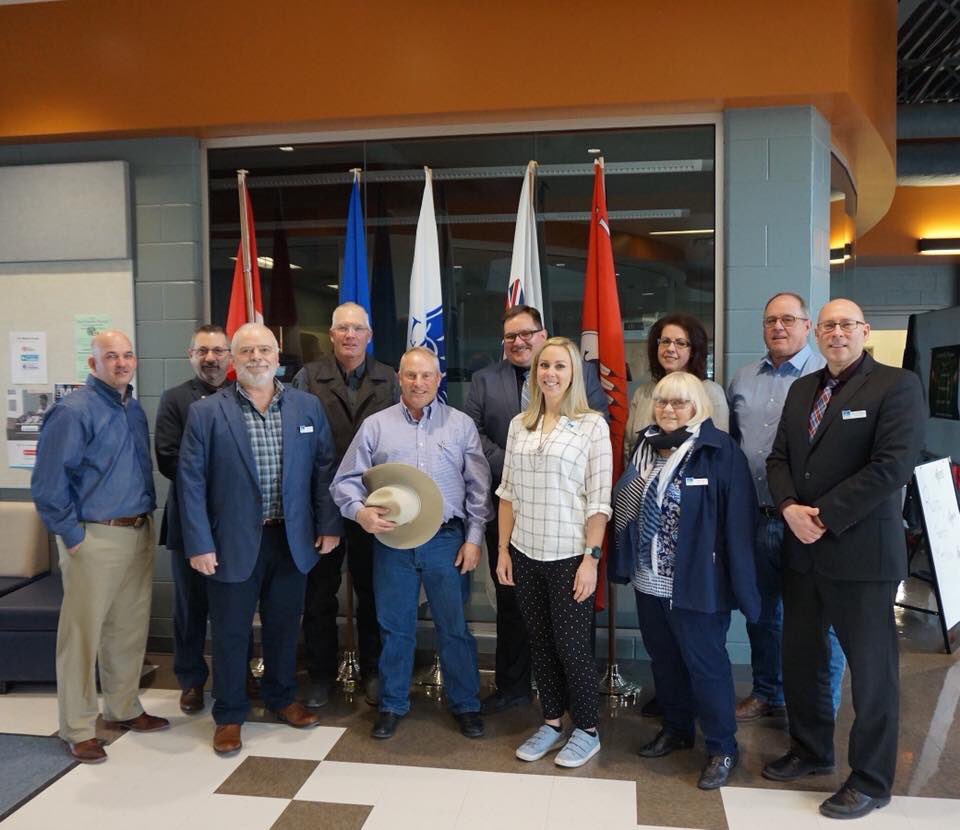 camgardnerAB's tweet photo. Yesterday we enjoyed the morning at FP Walshe School in Fort Macleod, visiting with the Livingstone Range School Division trustees and then getting grilled by the grade nine class. And we finished the day by knocking on doors &amp; putting up signs. #abndp #AbVotes2019 #fortmacleod https://t.co/4JEXIn4h7x