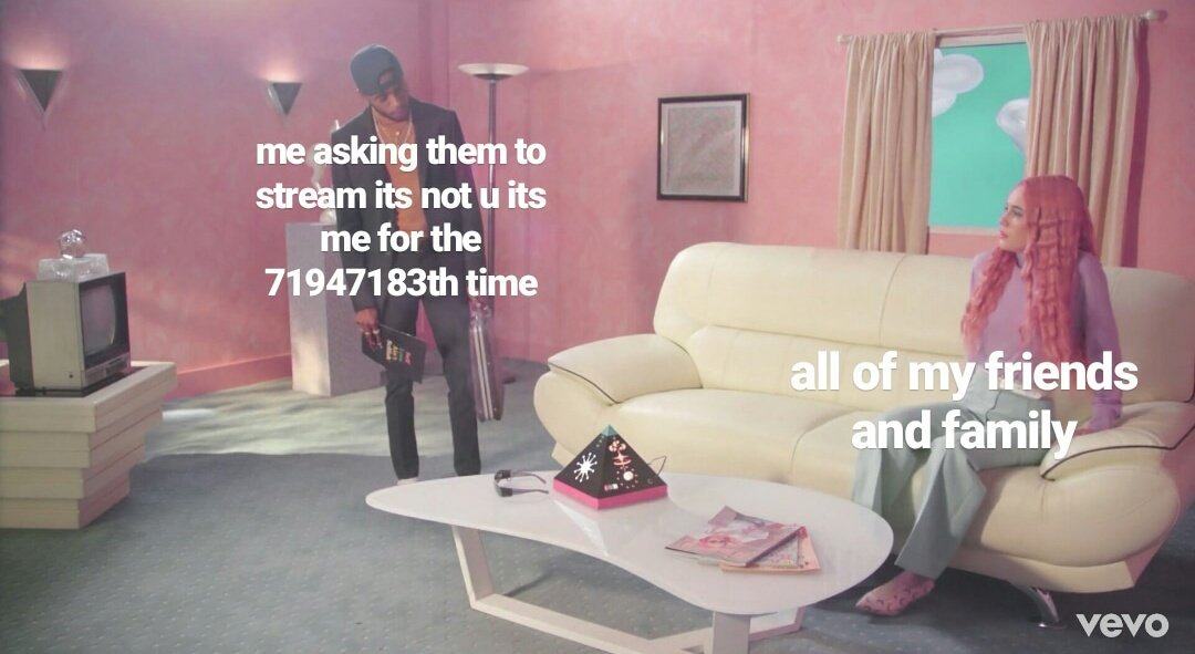 waywardbea's tweet photo. it's been like 10 minutes since the mv came out and I've already made a meme @beamiller @6LACK https://t.co/wi4mT0taw4