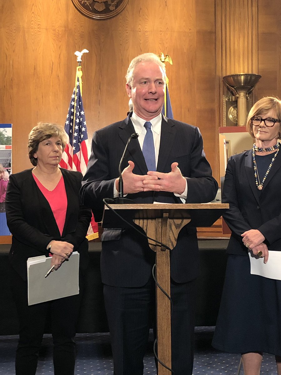 AFTunion's tweet photo. “What we know is the way we finance education in the US is inequitable by its nature.” School taxes are usually based on property taxes - which means schools in rich neighborhoods and schools in poor neighborhoods have different resources. @ChrisVanHollen #KeepOurPACT https://t.co/QRbRng9wj7
