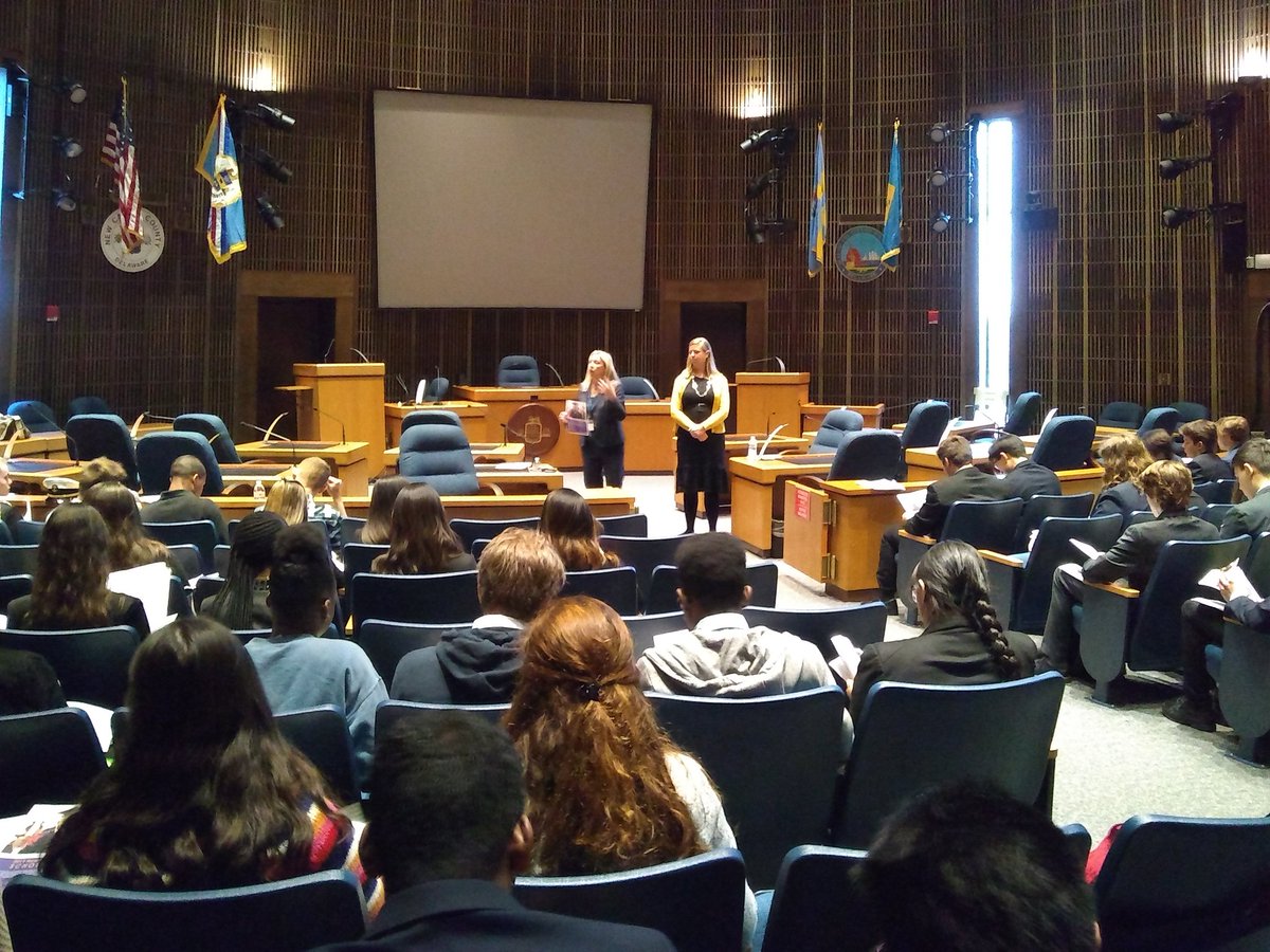 City of Wilmington Council Chambers. Delaware Girls and Boys State NCC Student Government Day.