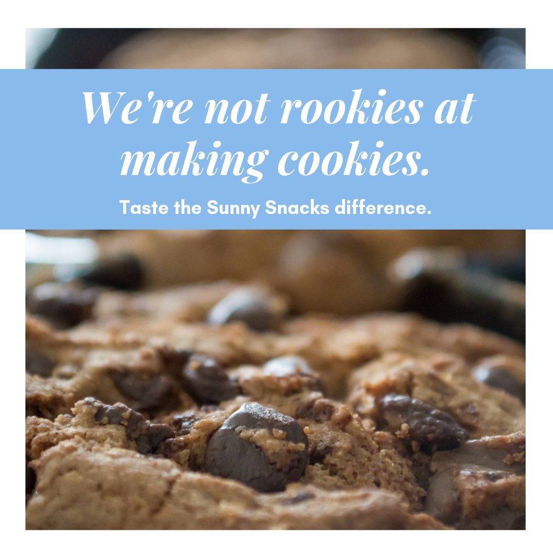 sunnysnacksve's tweet photo. The picture says it all.🍪 Original &amp; chocolate chip cookies sold in 6-pack or 12-pack boxes! Click the link in our bio and order today! 🌻💛 @veinternational #veinternational https://t.co/ggVicgsgct