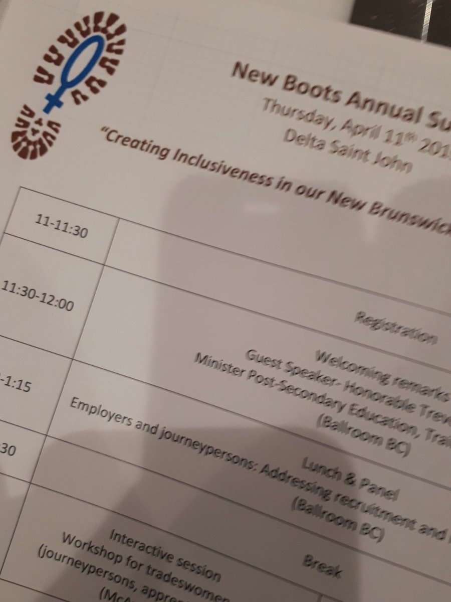 Getting excited for an afternoon filled with inspiration. #NewBoots @NBNewBoots @SkillsCanadaNB @WomenNB