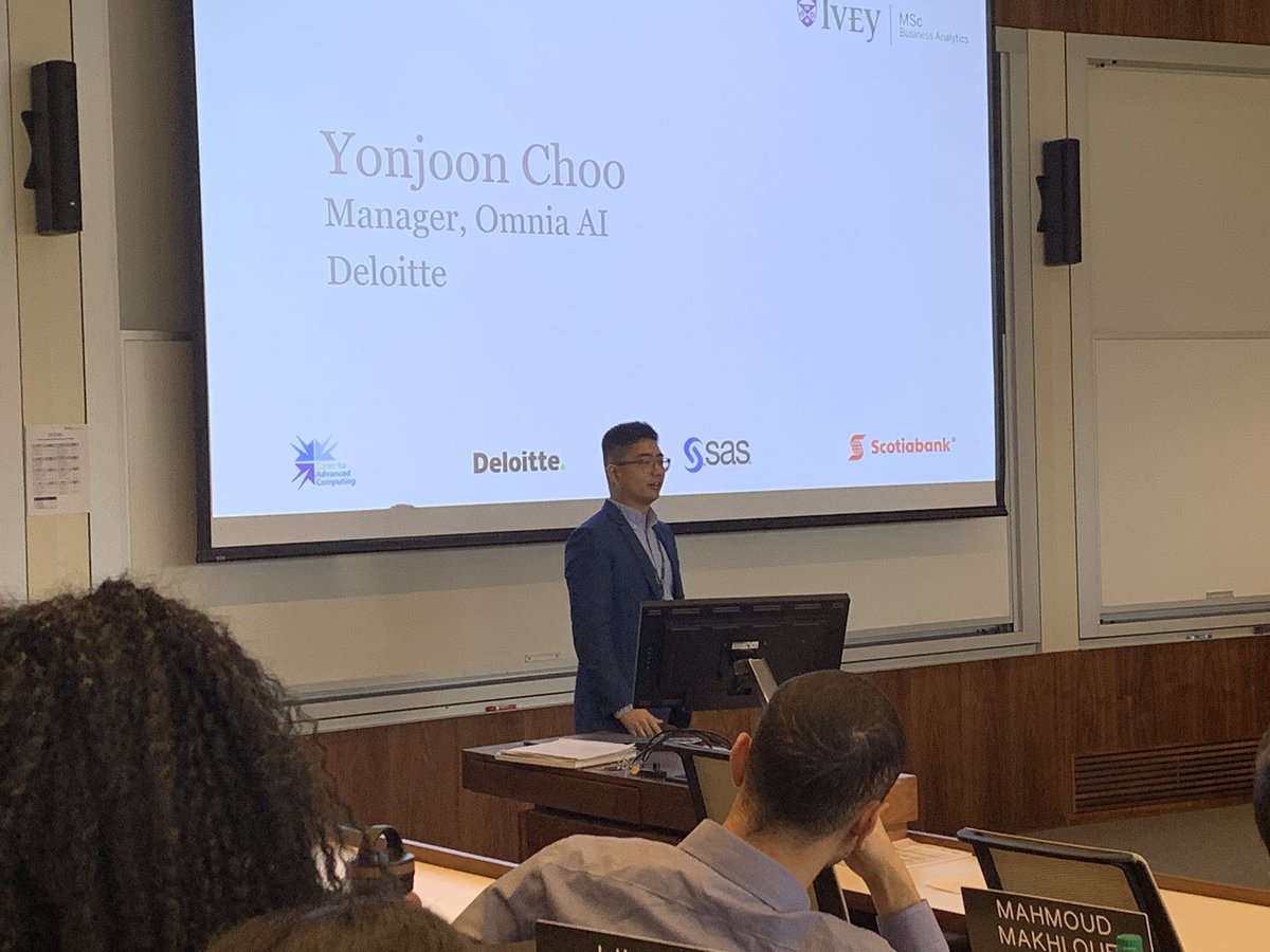 iveymsc's tweet photo. Here we go! #HackTheCase is here again! Kick off begins now! Thanks @SASAcademicCA @scotiabank @DeloitteCanada and The Centre for Advanced Computing for being partners! https://t.co/gi3qFW53p8