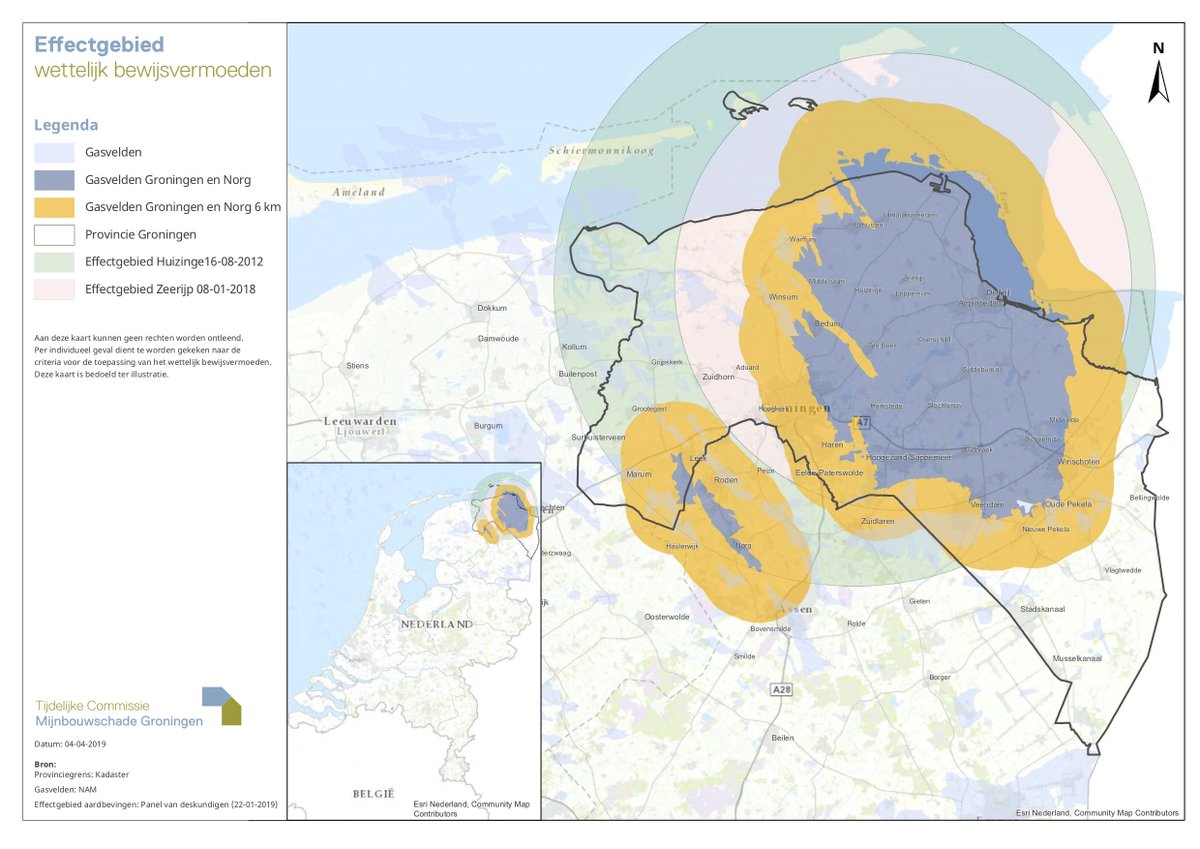 Als mijn huis boven het Groningenveld staat, krijg ik dan altijd schade vergoed? En wat als ik op twintig kilometer van Huizinge woon? We hebben nu een kaart van Groningen laten maken die helpt met het antwoord op die vraag: schadedoormijnbouw.nl/schade-en-geog…