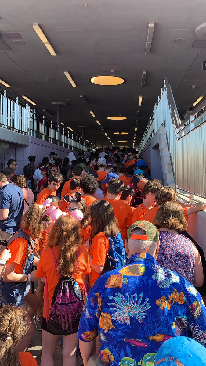 Boarding the monorail headed for Magic Kingdom!