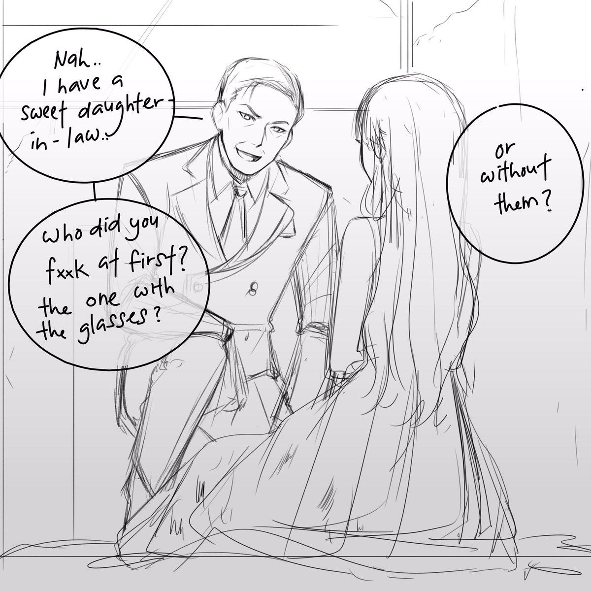 Please excuse of my Oji-san~ i start to learn how to draw Oji-san UvU