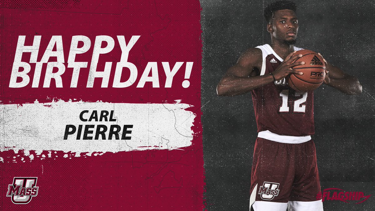 UMassMBB's tweet photo. Happy birthday to #️⃣1️⃣2️⃣ Carl Pierre 🎉🏀
Have a great day CP!
#Flagship 🚩 https://t.co/qhke2X3Zud
