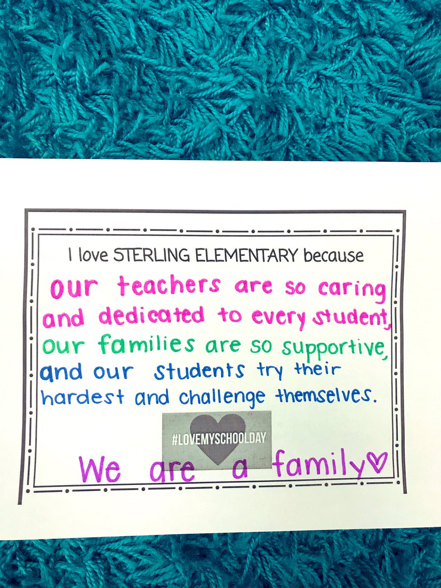 MsChristovich's tweet photo. So many reasons to love my school! I love coming here everyday and spending my time with the amazing teachers, families, and students ❤️ #LoveMySchoolDay #SPOTthelove https://t.co/Z3LMmXlxFW