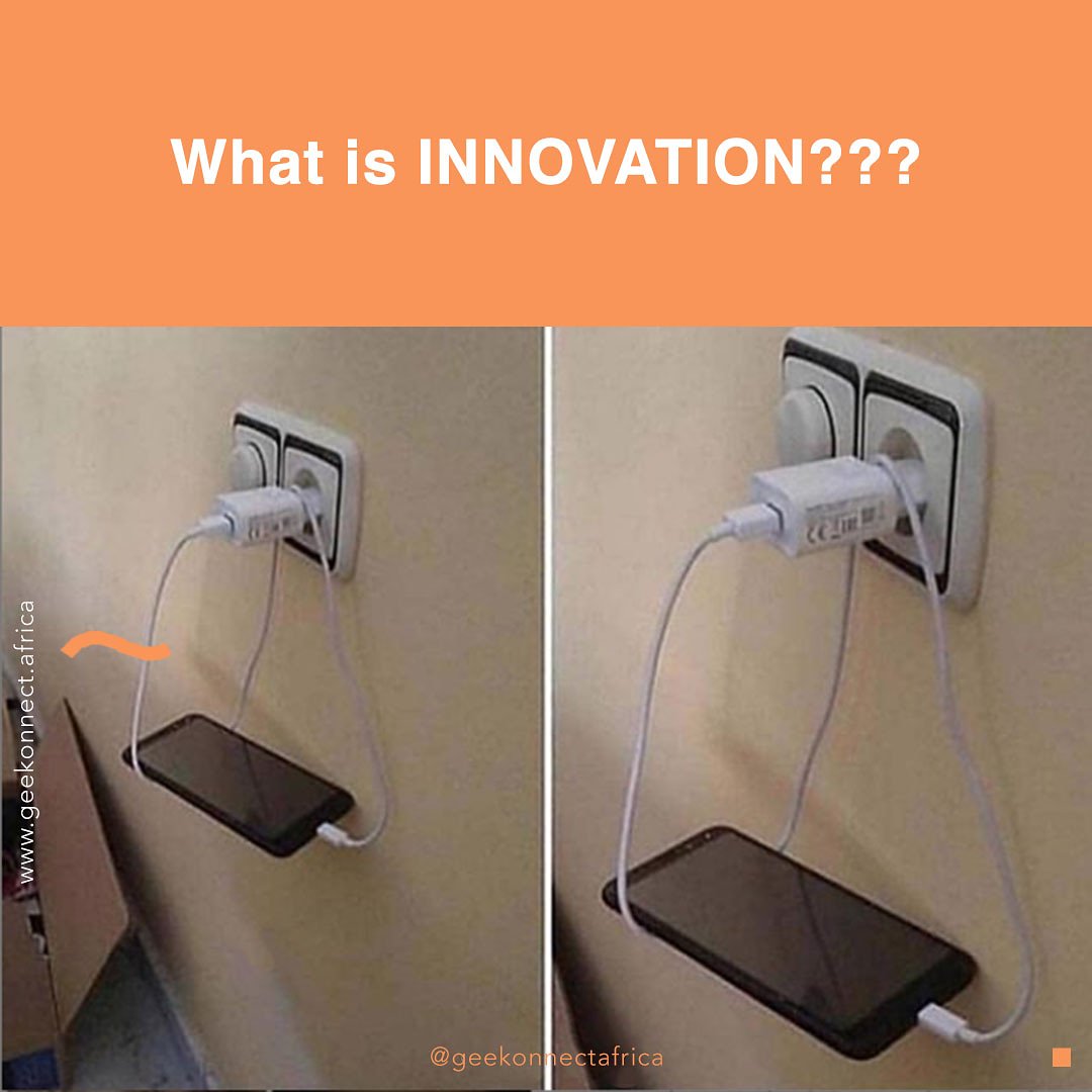 GeekonnectA's tweet photo. What about you? What do you think?
.
The wire of a charger used as a holder instead of needing to buy another item to hold it up. There are mishaps tho but 😂😂 man gats make use of what he's got.
#thursday #meme #memes #pulseng #geekmovement #geekonnectafrica 
#ThursdayThoughts https://t.co/ClTAegwzmK