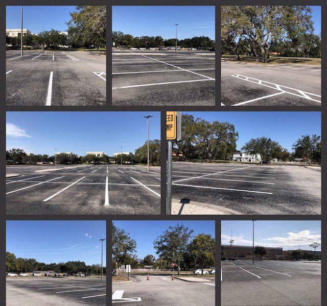 ABC_PAVEandSEAL's tweet photo. 2/2 to access in existing parking lots when it’s readily achievable to do so. Because #restriping is relatively inexpensive, in most cases, it is readily achievable – which means you must follow the law.
Here is a recent #linestriping job our ABC Team has recently completed. https://t.co/7MMMefEHbb