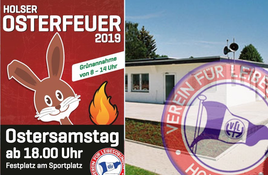 vflholsen's tweet photo. https://t.co/PW0Ib2d0s0

Es ist wieder soweit! DAS TRADITIONELLE OSTERFEUER AUF DEM HOLSER FESTPLATZ FÜR GROSS UND KLEIN! https://t.co/fRyF67zi5J