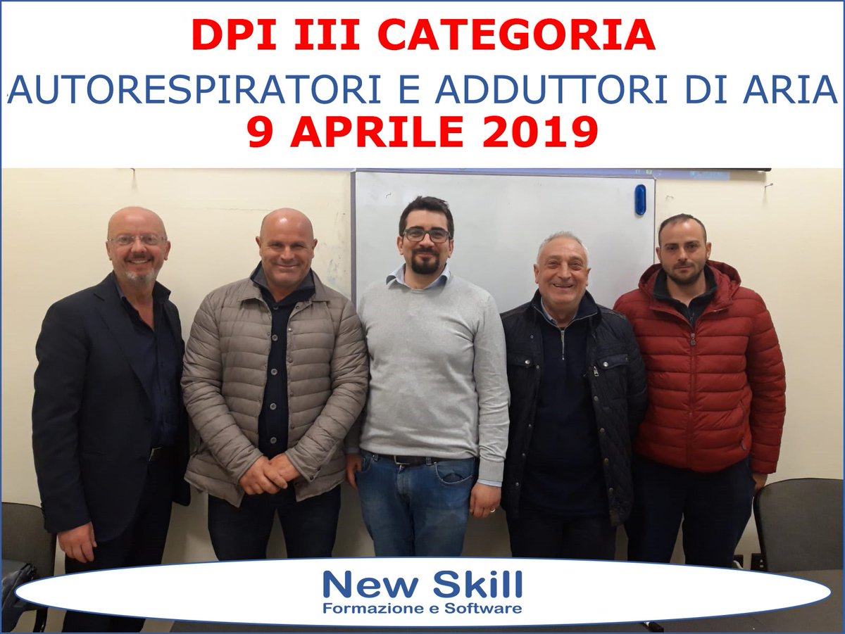 Alla New Skill - Corso DPI III Categoria Autorespiratori e Adduttori di Aria - 9 Aprile 2019

#corso #sicurezza #formazione #newskill #dpi #IIIcategoria #autorespiratori #adduttori #aria #maschera