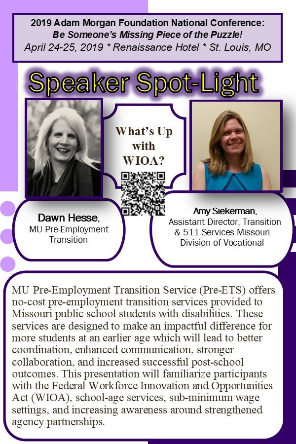 CFCSpecEd's tweet photo. Are you a self-advocate or parent/family member heading into the transition out of high school into the "Real World"?  This conference is for you!
https://t.co/OE8Gv8SMbN 
#2019AMFconference #inclusion https://t.co/3NKMQKOylA