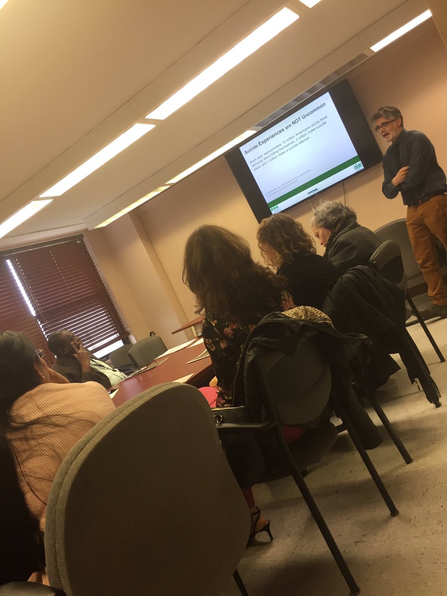Warren Jay Pires conducting Suicide Safer Care training today at BronxCare