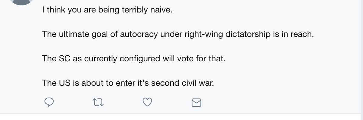 17/ So there must be a balance. Educate people without discouraging them.This is a sincere resister He could also be a Putin bot.That's a problem.Our democracy is in trouble. That means right now it is fragile. What we do (or don't do) can make a big difference.