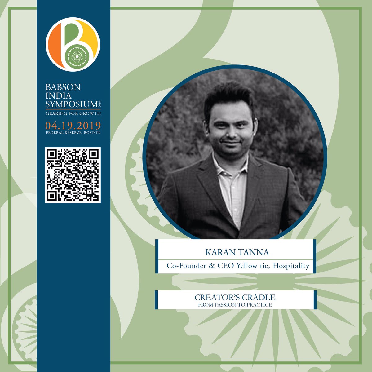 Bringing #innovation to the luxury hospitality market. Join us at @babsonindiasymposium to hear from <a href="/Karan_Tanna/">Karan Tanna</a> , Co-Founder and CEO at <a href="/yellowtiehospi1/">yellowtiehospitalityltd</a> #forbes30under30. Get your tickets now: bit.ly/2TIvHhl