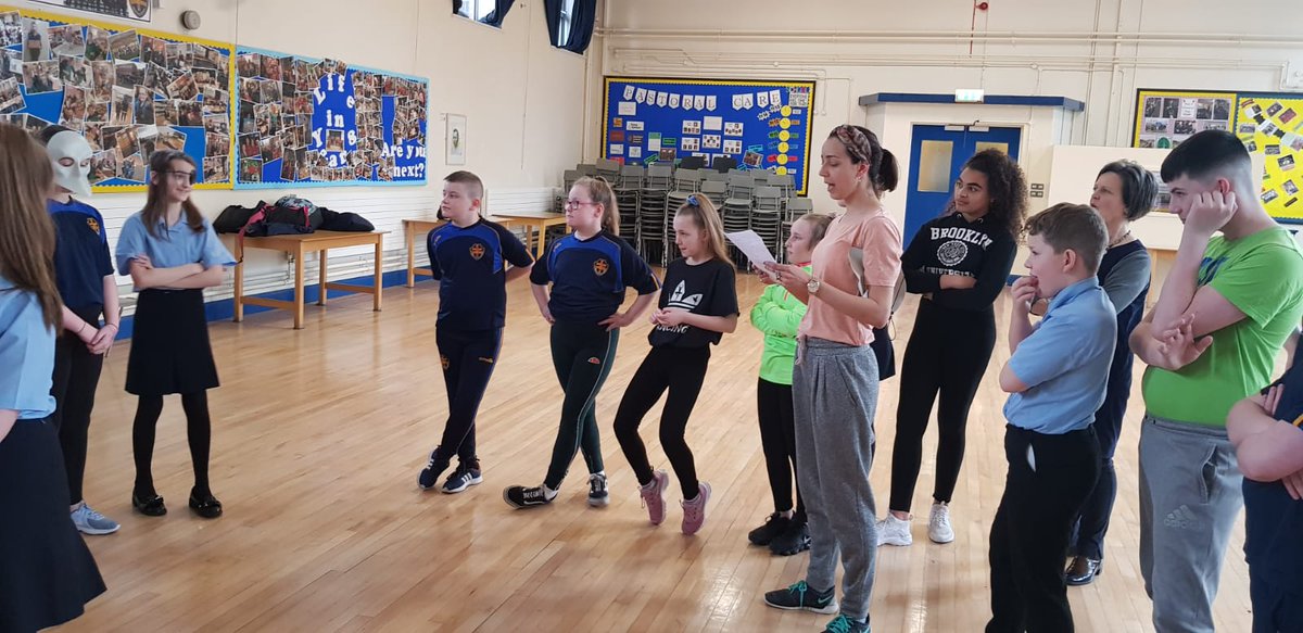 <a href="/fleurice/">Fleur Mellor</a> renowned Dancer and Choreographer took a workshop in Expressive Dance and Movement today in school with the Drama Club. This is in preparation for their performance at a later date in the <a href="/theduncairn/">Duncairn Arts</a> Thanks to Fleur and Marie for the great opportunity+ brilliant fun!