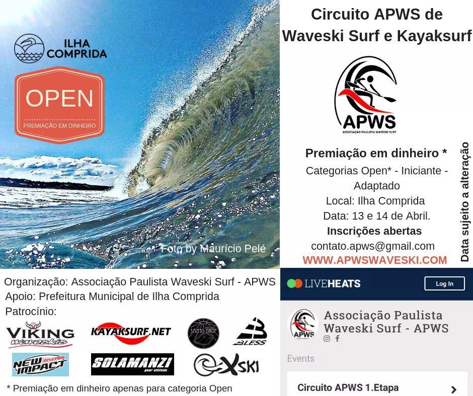 Ilha_Comprida's tweet photo. ILHA SEDIA CIRCUITO APWS DE WAVESKI E KAYAKSURF NA PRAIA DO ARAÇÁ 
- Organizado pela Associação Paulista de Waveski com apoio do município , acontece no sábado 13/04 e domingo 14/04, das 8 às 17 h, na praia do Balneário Araçá , o Circuito APWS de Waveski e Kayaksurf. https://t.co/gF1qwCAdgd