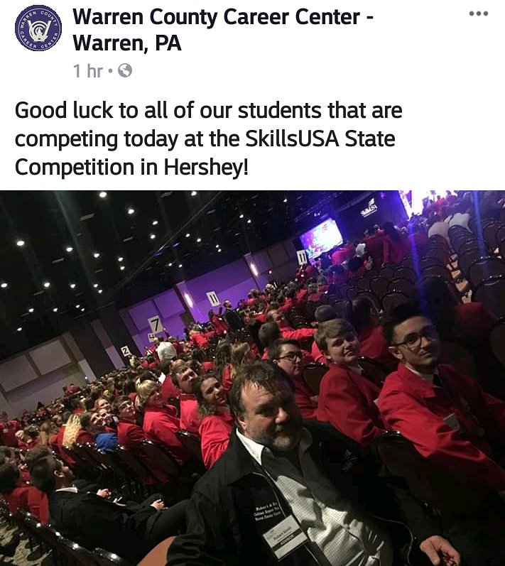 Wishing the Warren County Career Center students good luck!