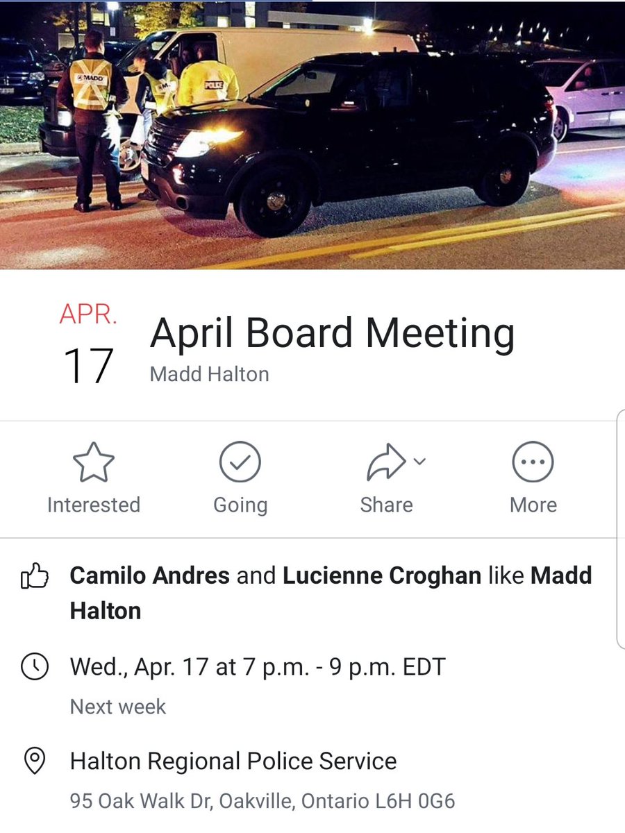 #NationalVolunteerWeek continues! Look to get involved in your community? Come visit us at our monthly board meeting next week! #campaign911 #stopimpaireddriving #haltonregion