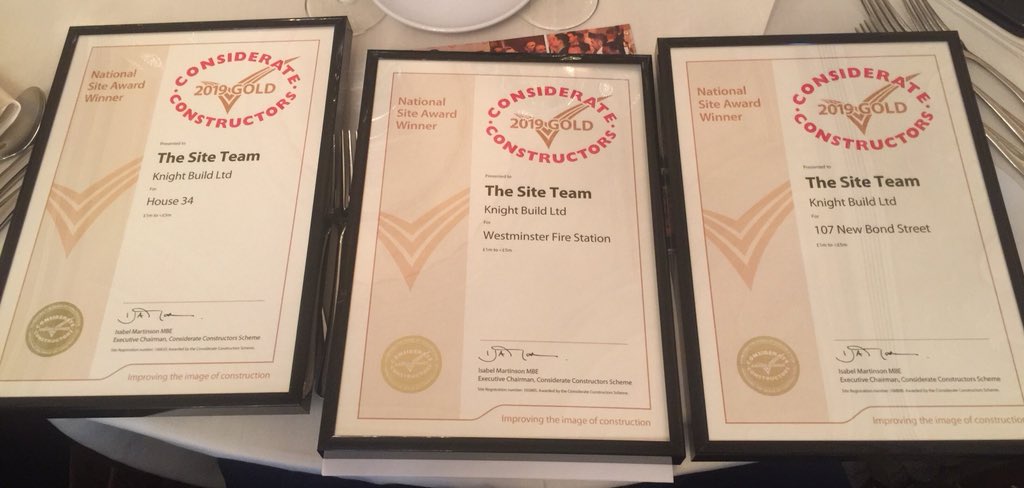 Dom_KBL's tweet photo. 3 Gold Awards for #Knightbuild at the @CCScheme Awards today.
๐ฅHouse 34
๐ฅWestminster Fire Station
๐ฅ107 New Bond Steeet #loveconstruction https://t.co/keHGJlUl4H