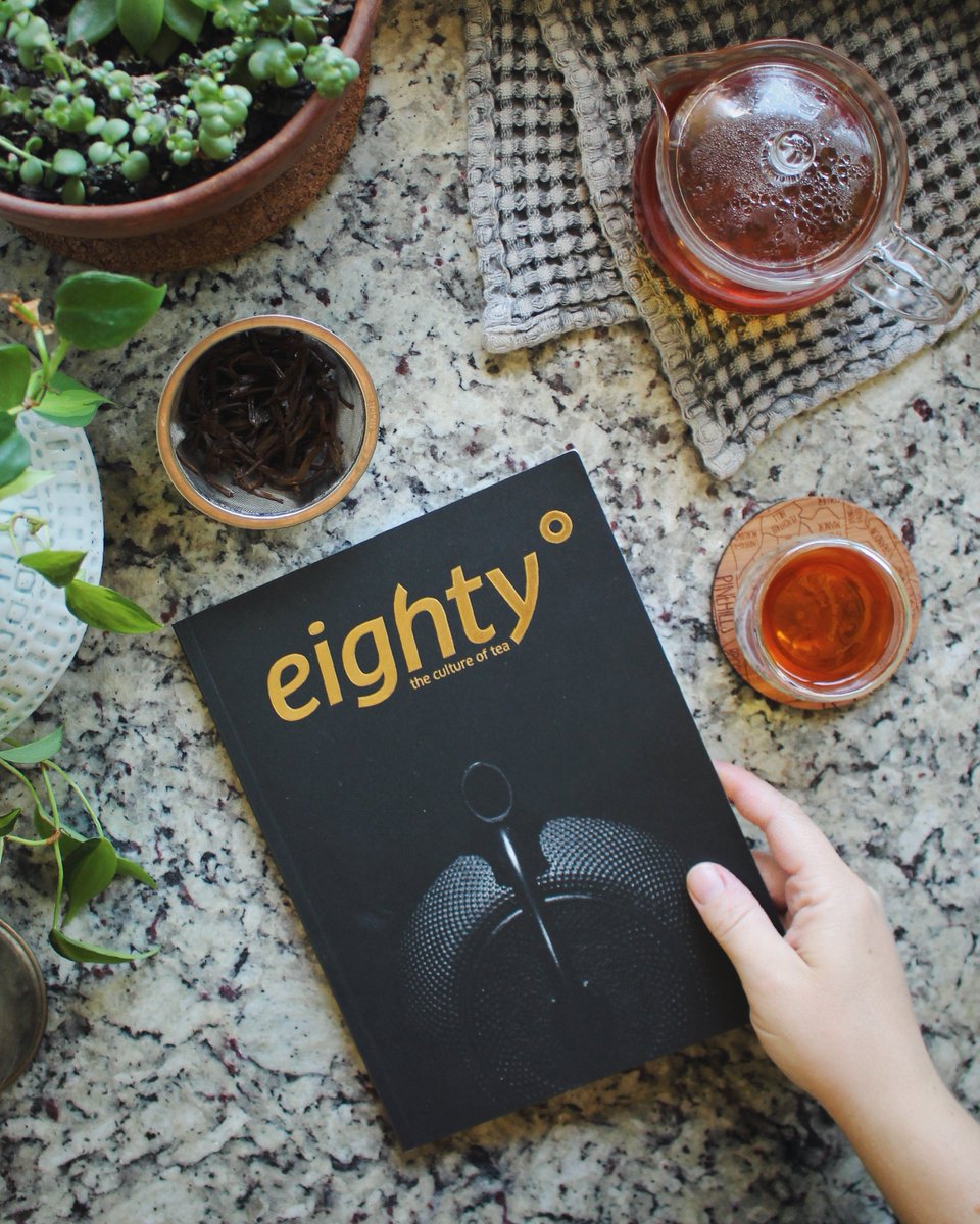 A recent teatime read 🌿 Slowly reading through <a href="/ReadEighty/">Eighty Degrees Magazine</a>'s first issue, soaking up the information + enjoying the breathtaking photos + art included in each article. Can't wait for the next issue!