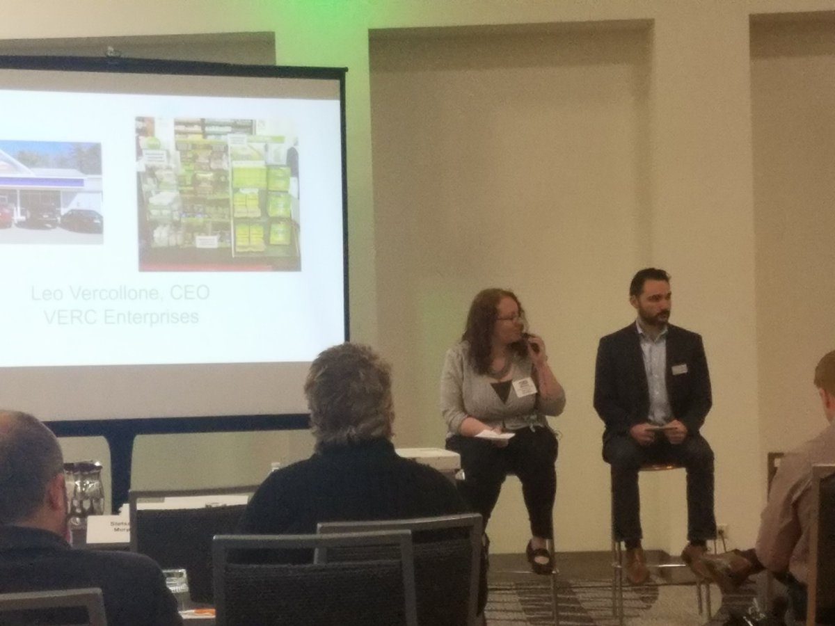 iSeeJoeV's tweet photo. Leading the discussion on changing attitudes on CBD &amp; cannabis "the c store industry is following the consumer's "  Melissa V moderating retail panel. Bottom line "consumers will decide success of CBD"  @iseeinnovation @CSPmagazine https://t.co/Glt6g6YVTQ