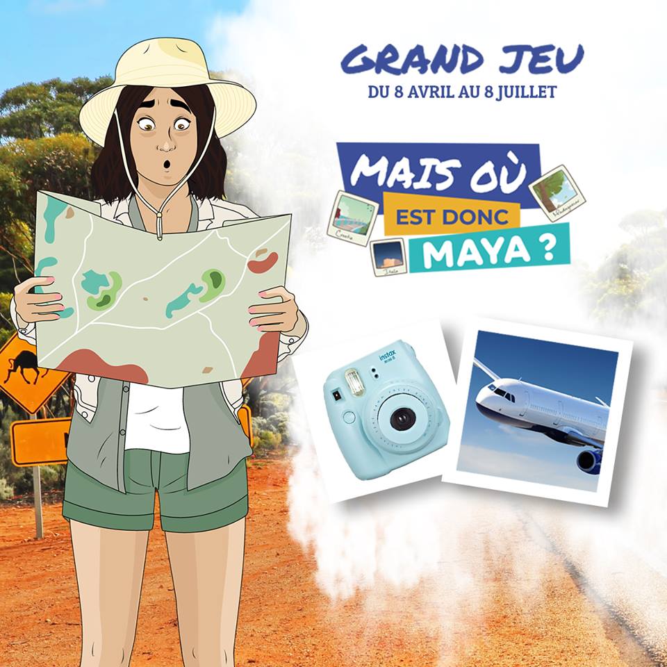[#JEU] Pars faire le tour du monde avec Maya grâce à notre grand jeu ▶️ bit.ly/oùestmaya ! Il suffit de trouver où a été prise la photo présentée, ça prend 1 minute. A la clé, des cartes Ryanair ou des polaroïds ! ✈️ #Voyage #Concours