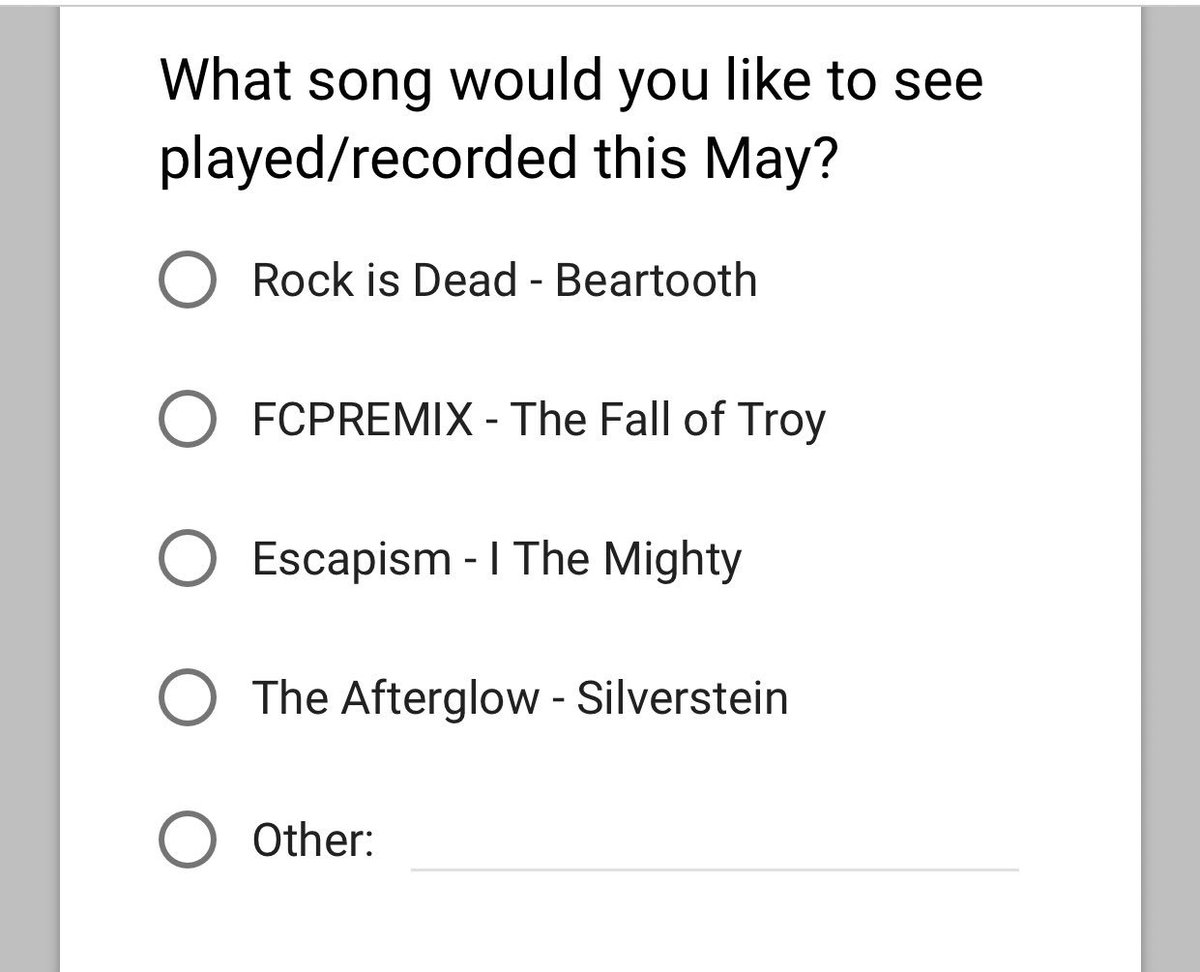 ctocband's tweet photo. Hello Twitter! In case you missed our other updates, we have a poll out for YOU to vote on OUR NEXT COVER! Voting ends May 17th, click the link to cast your vote, and read up to find out how to double your vote as well! https://t.co/6tQ26Jr9XM https://t.co/72zJ3LdsSg