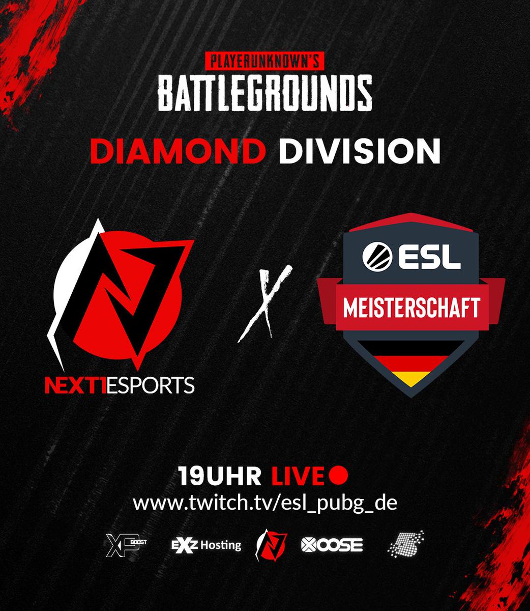 next1media's tweet photo. [#PUBG]

Heute um 17 Uhr gibt es feinste @PUBG_DE Aktion. Wir spielen live in der #ESLMeisterschaft der Diamond Division, aber nicht mehr lange. 
Unterstützt unser Team und schaut im Stream vorbei!
https://t.co/rr8fsqDMnv

#Next1nolimits  #ESLMeisterschaft #PUBG https://t.co/nhWJyfvKx7