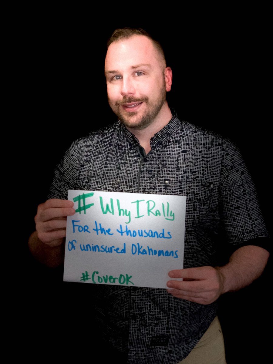 TogetherOK's tweet photo. TOK McAlester members share why they will join the Rally for Coverage on April 24th at the Capitol. To learn more about the campaign to expand health care coverage for Oklahomans and to write a letter to your legislator, go to https://t.co/X1QGASqYE3. #WhyIRally #CoverOk https://t.co/KZzOfyYsWT