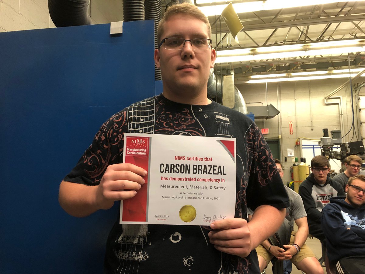 swhsmustangs's tweet image. Congratulations to Carson Brazeal for successfully completing his first NIMS certification.  @NIMS_Inc 
@hanoverchamber #swexcellence #swhsmustangs #LeaveYourMark