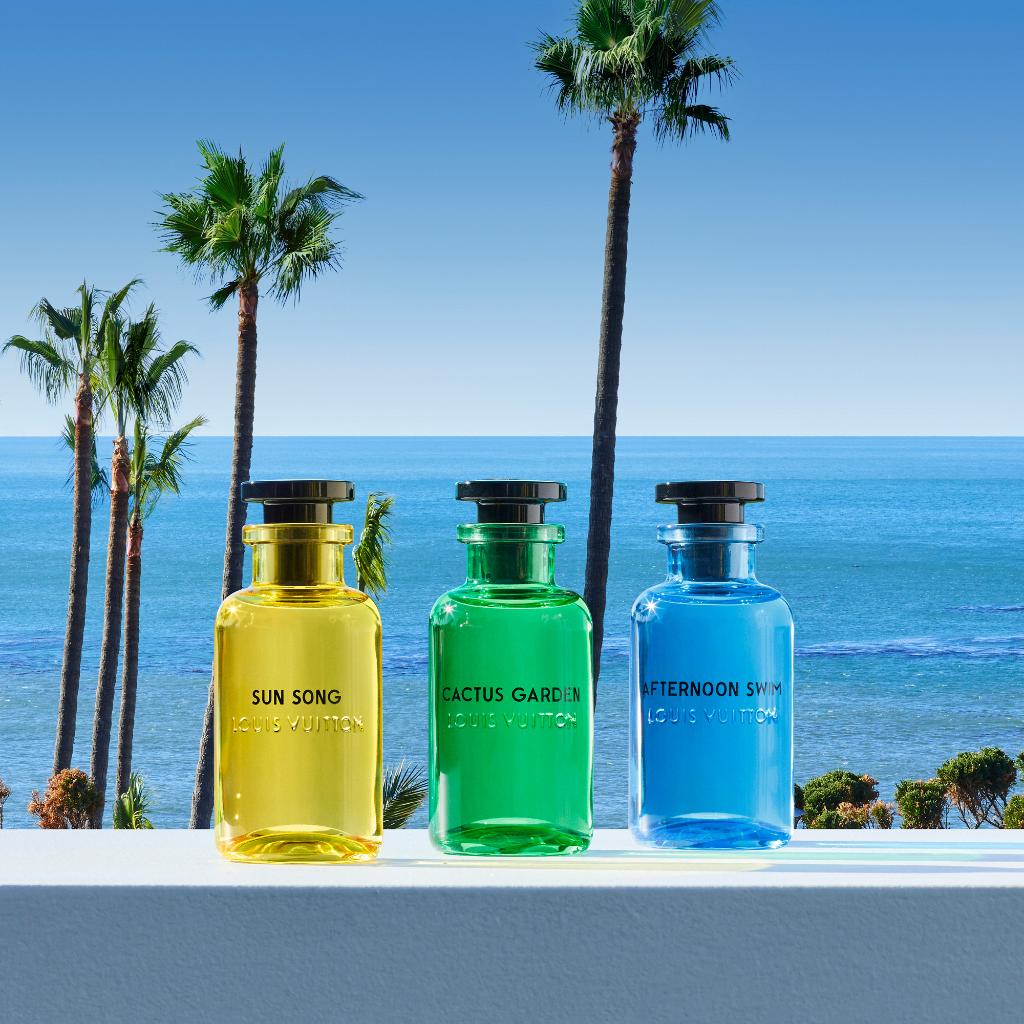 Louis Vuitton on X: A triptych of pop colors and sunny scents. The Cologne  Perfumes are the luminous new #LVParfums #LouisVuitton created by Master  Perfumer Jacques Cavallier Belletrud and inspired by California.