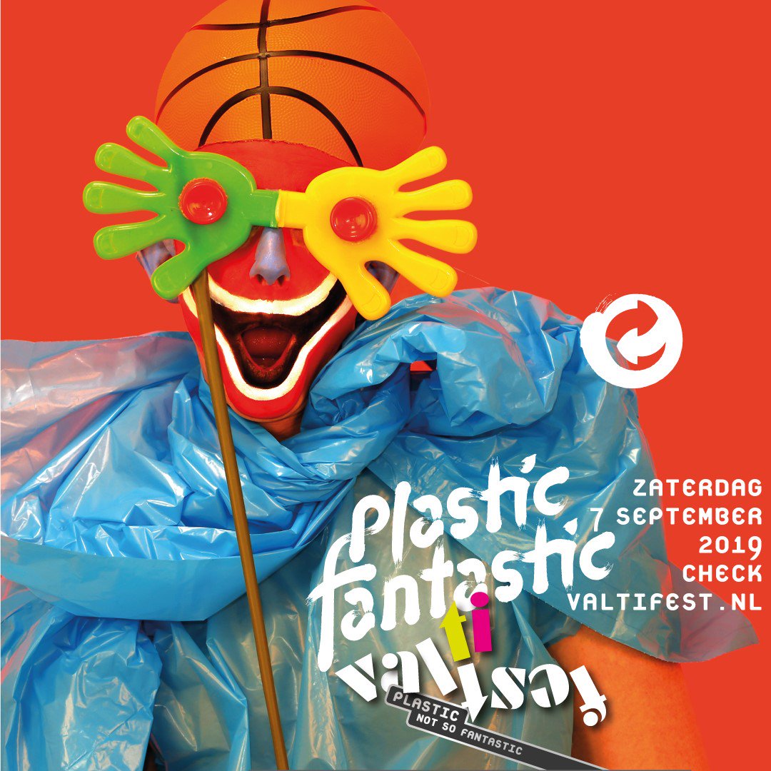 Overlopend van ongepaste trots presenteren we het thema van #Valtifest 2019:

PLASTIC FANTASTIC

Weg met plastic! Lang leve plastic!
Valtifest 2019 wordt een absurd en spetterend afscheidsfeest van plastic.