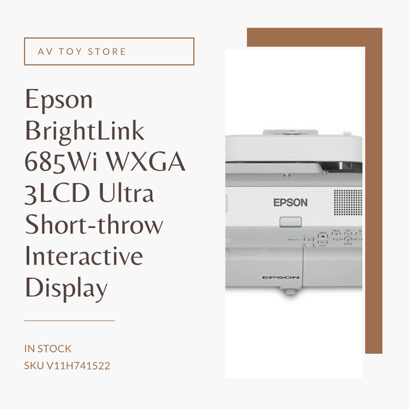 AVToyStore's tweet photo. Epson BrightLink 685Wi WXGA 3LCD Ultra Short-throw Interactive Display On sale now: https://t.co/6NWwasVqqi https://t.co/I5cSYnHEno