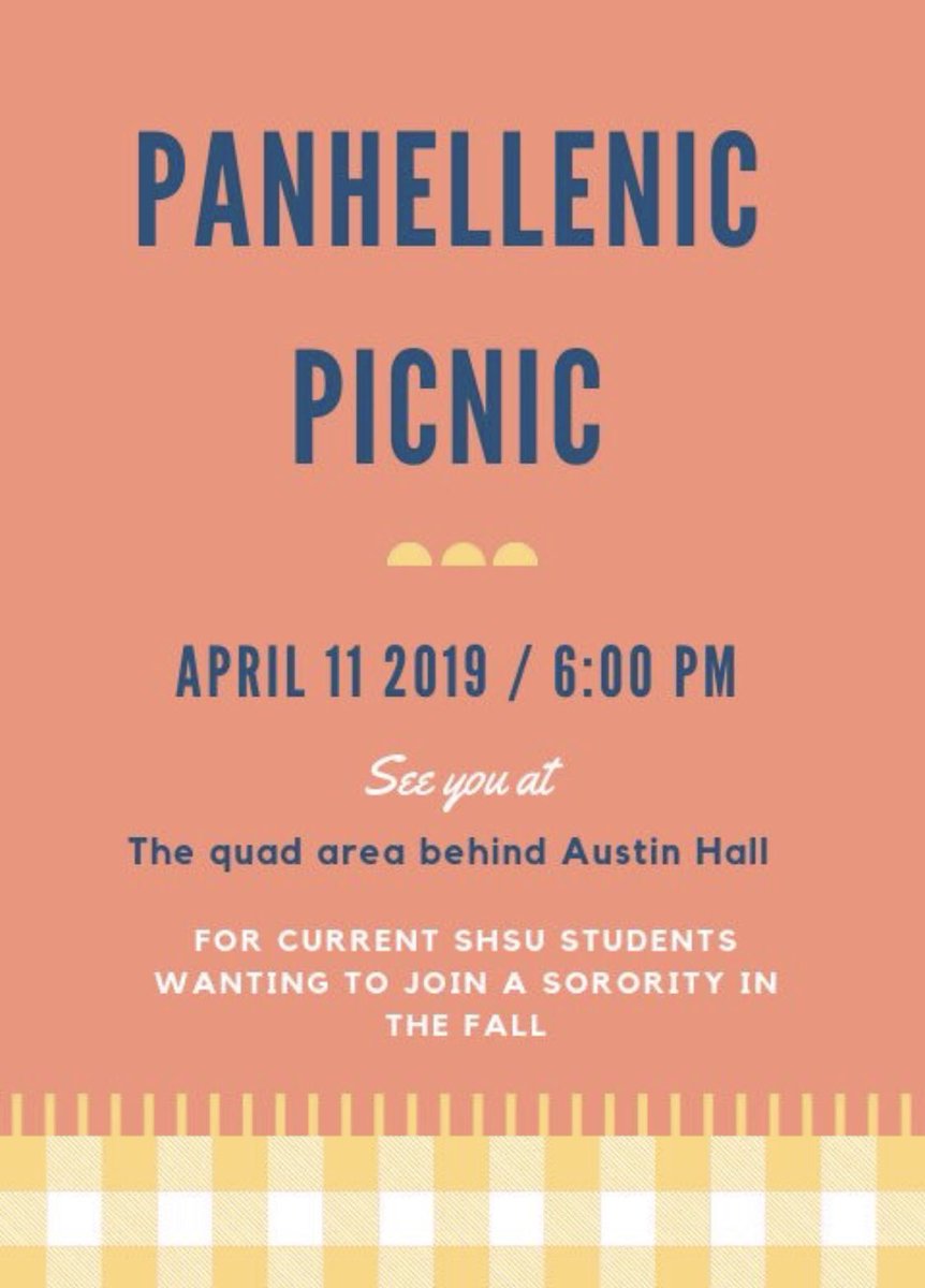 SHSU_ADPI's tweet photo. If you’re interested in joining a sorority,  join us at the Panhellenic Picnic today at 6 on the quad behind Austin Hall! ADPi can’t wait to meet you!!! 🤩💙✨ #shsuadpi #gogreek https://t.co/PgLflhvODl