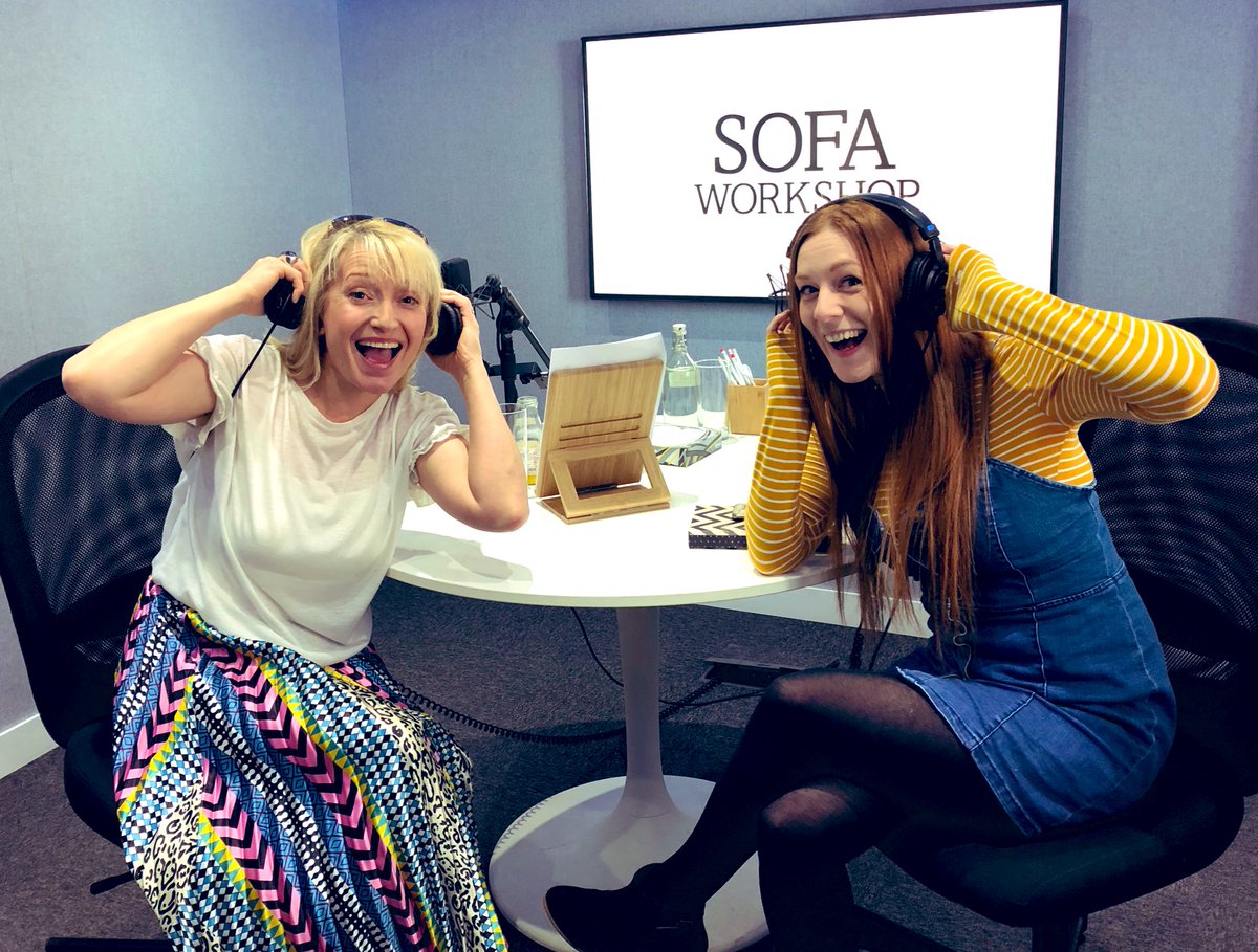 SianReform's tweet photo. Thanks so much to Manchester’s @audioalways for making my podcast debut such fun! Great talking to @karenanita and @FrogFlowers today at Media City 😁 https://t.co/LVMsr7Od9L