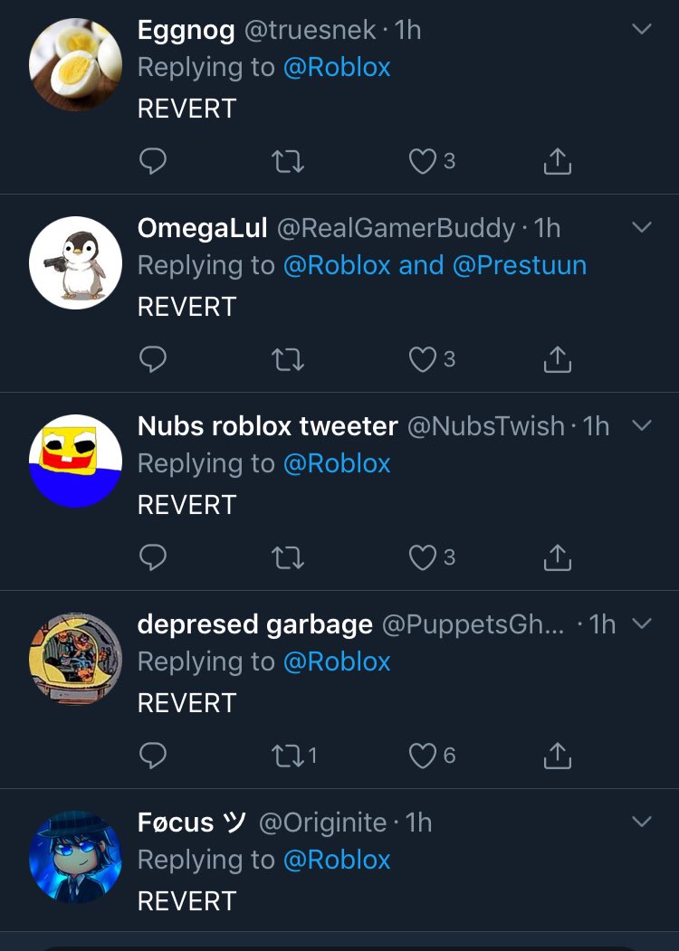 Headstackk On Twitter Who Start Off This Revert Thing On Roblox S Twitter It S Pretty Retarded Ok - roblox account revert
